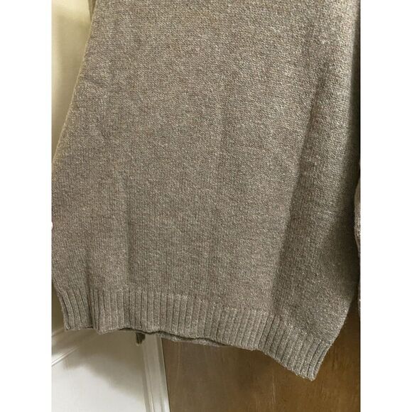 Vintage Country Squire By Jantzen Light Brown Wool Sweater Blue Argyle Print M - Picture 8 of 12